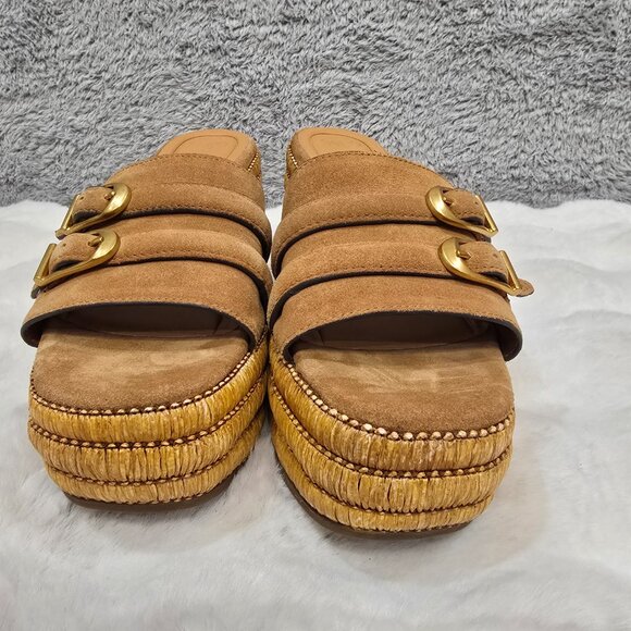 Sarto Franco Sarto Torino Peanut Espadrille Wedge Sandals Women's Size 9 New - Picture 6 of 9